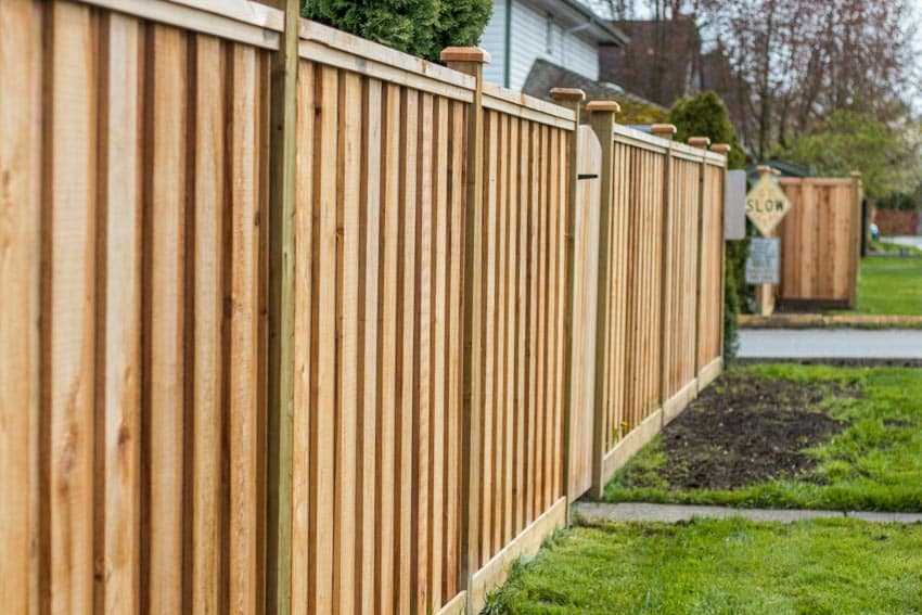 Wooden fence