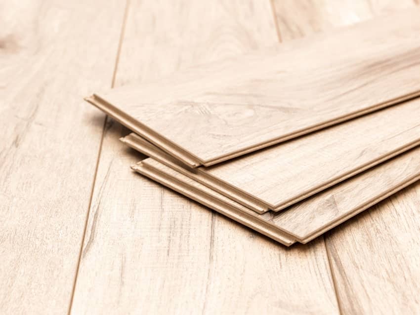 Laminate floor boards compared to Melamine wood