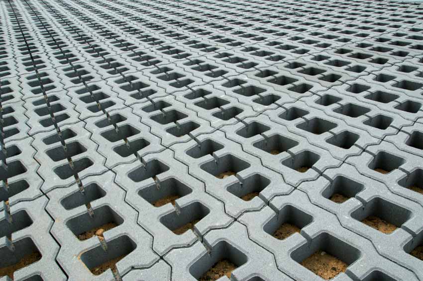 Permeable pavers for outdoor areas