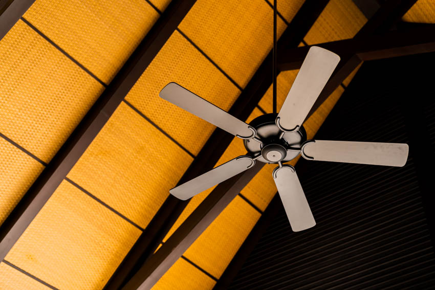 Standard fan on the ceiling 