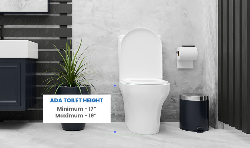 ADA toilet height dimensions
