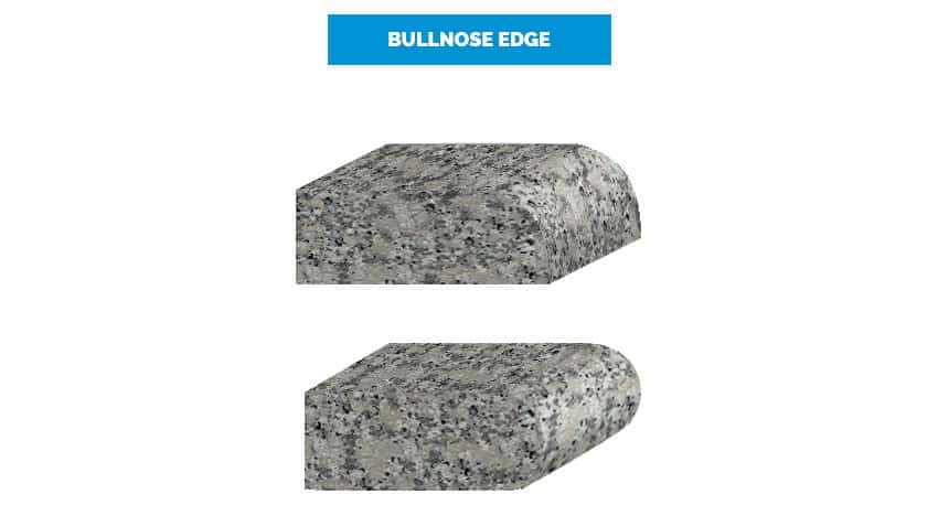 Bullnose edge countertop