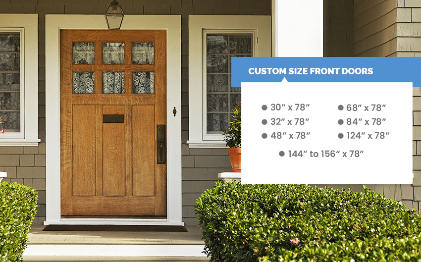 double front door dimensions