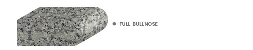 Full bullnose countertop edge