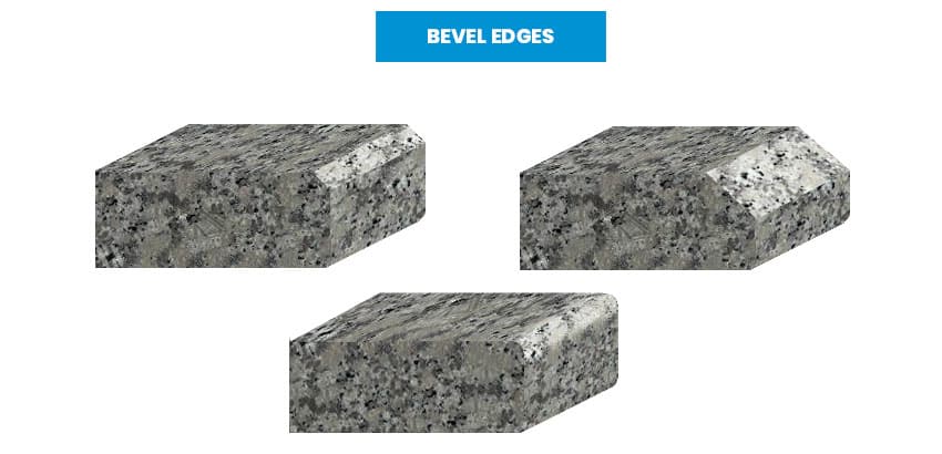 Granite bevel edges