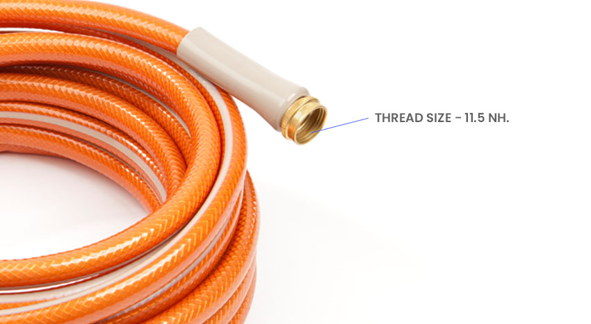 Hose thread size