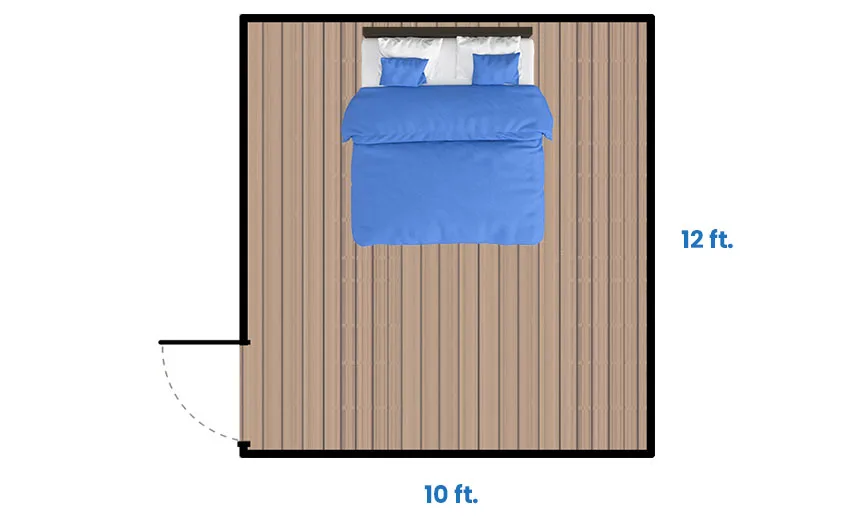 Minimum room size for king size bed