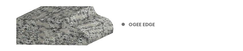 Ogee granite countertop edge