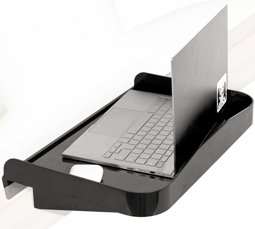 Black laptop tray 