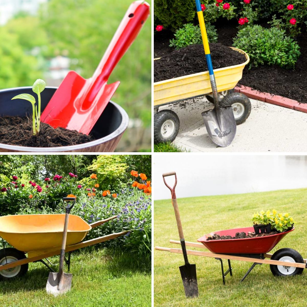 different types of shovels