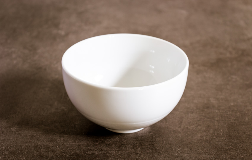 Empty ceramic bowl for dining rooms