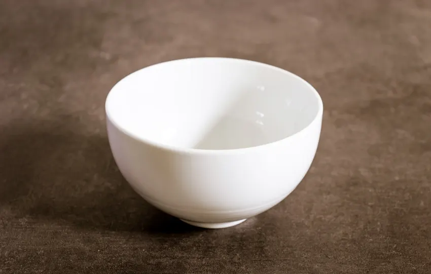 Empty bowl made of ceramic