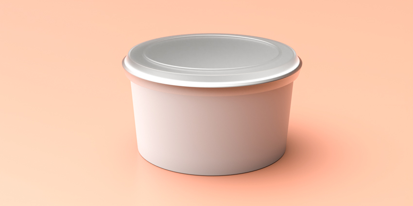 Plastic bowl and lid