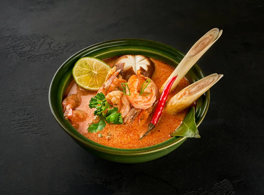 bowl of seafood soup