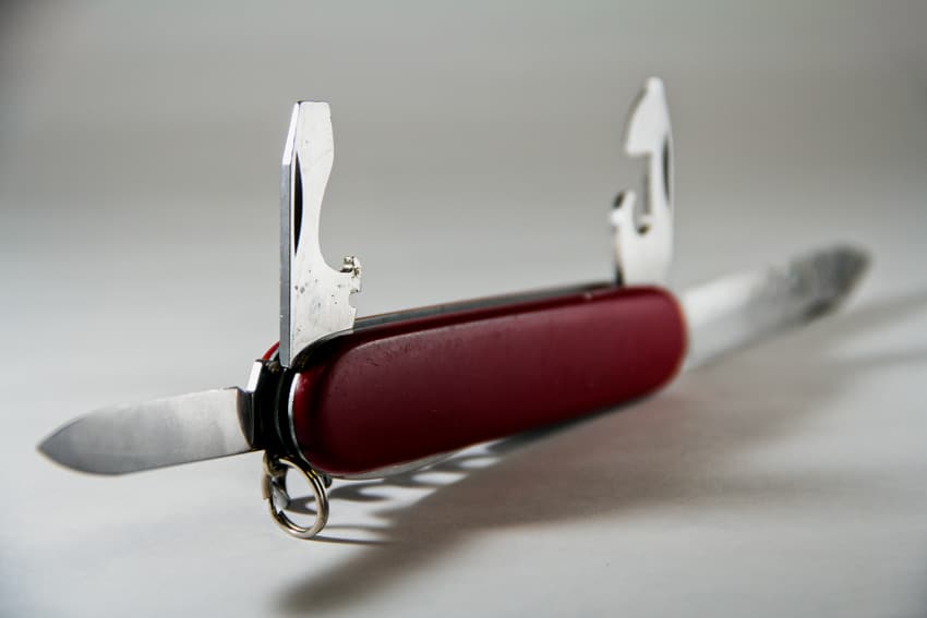 Swiss army knife with survival