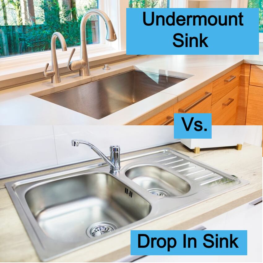 Undermount sink vs drop-in