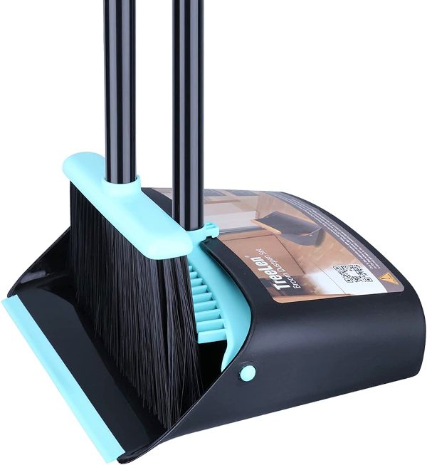 Upright broom and dustpan