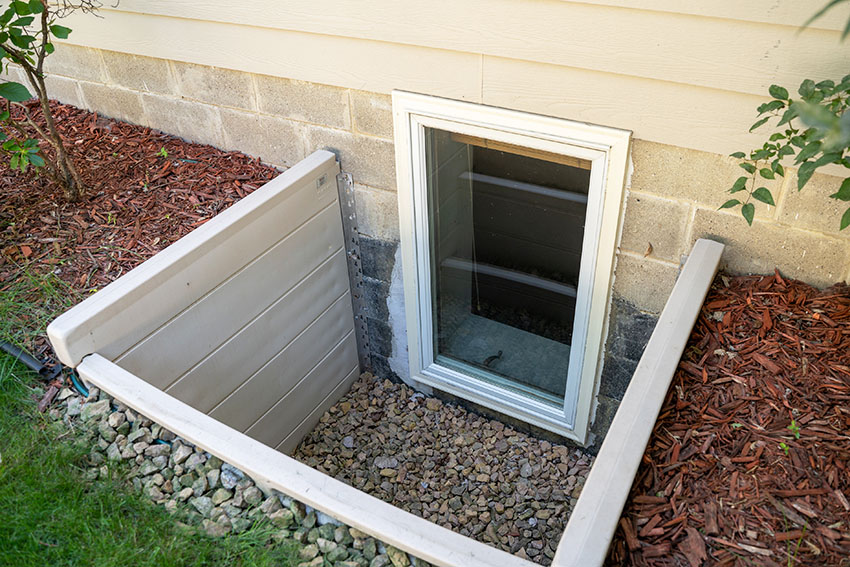 Egress window casement window