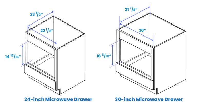 Microwave Drawer Dimensions (Standard Sizes)