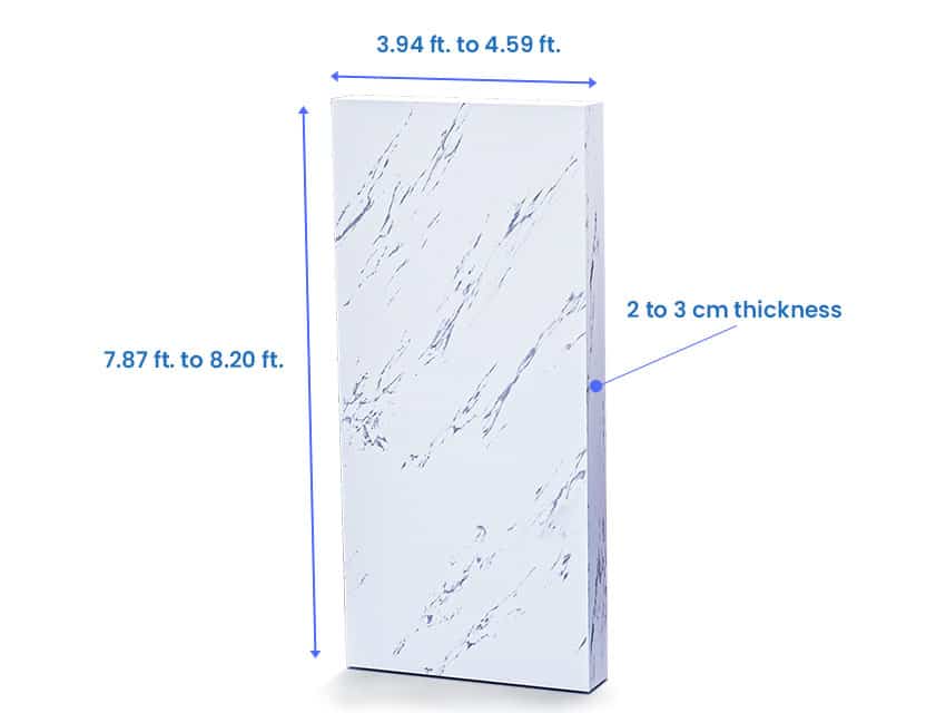 Marble Slab Sizes Standard Dimensions Designing Idea