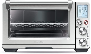 Brushed stainless steel toaster oven