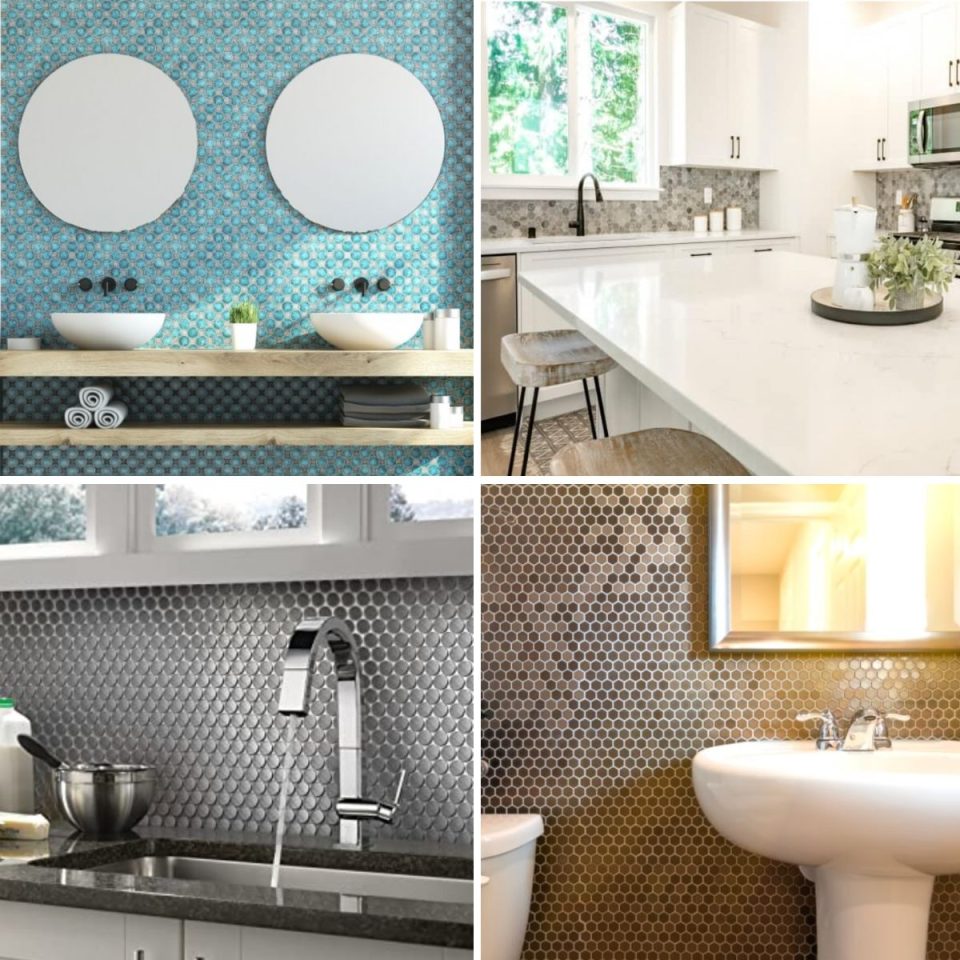 What Is A Penny Tile Backsplash (Types & Designs)