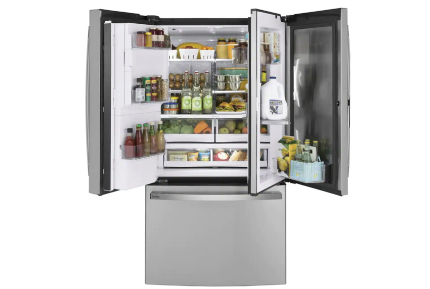Door-in-door refrigerator for kitchens