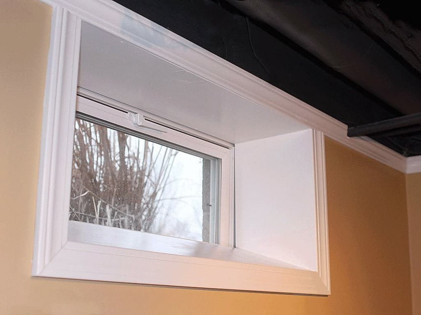 Hopper windows for basements