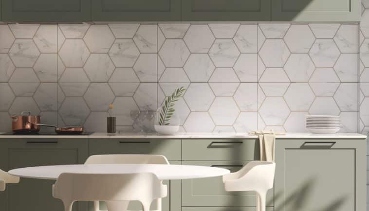 Hexagon Backsplash (Tile Designs & Materials)