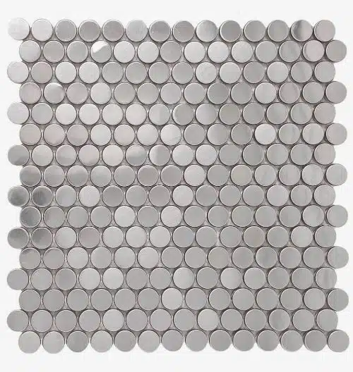 Metallic tiles for backsplash
