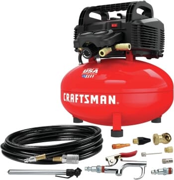 Oil-free air compressor with accessory kit