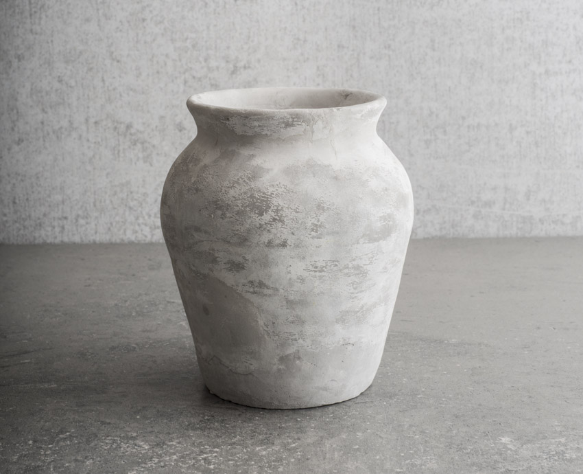 Stone vase for home interiors