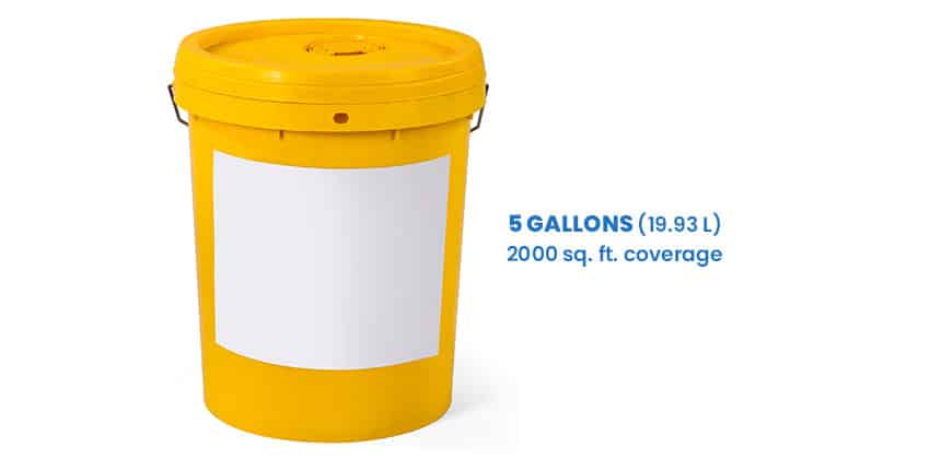 5 gallons paint