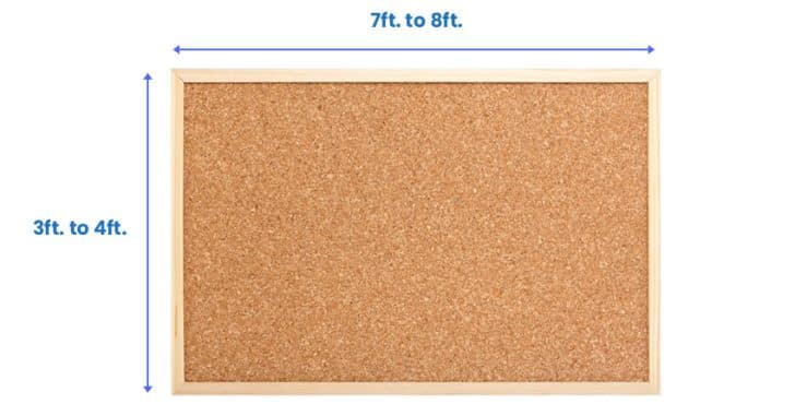 Bulletin Board Sizes Standard Home Office School Size 