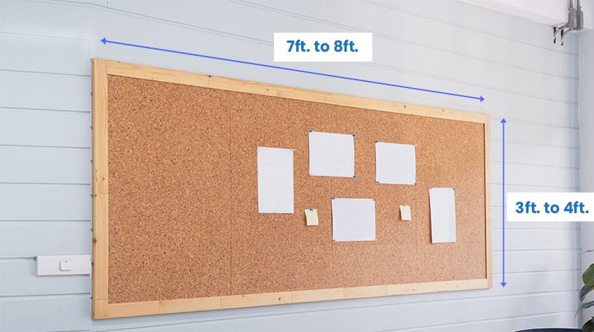 Standard Classroom Bulletin Board Size Di 1 