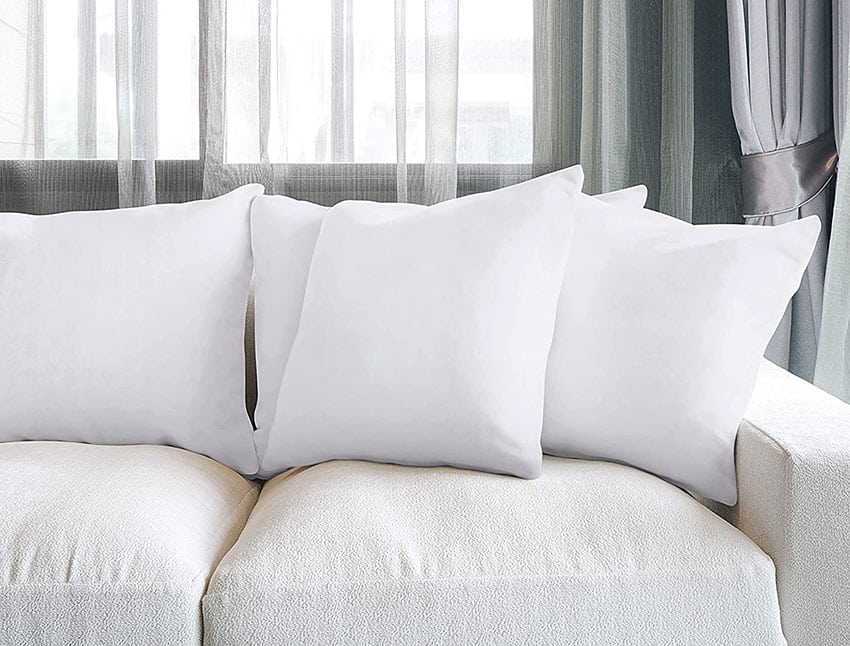 Utopia Bedding square pillow inserts