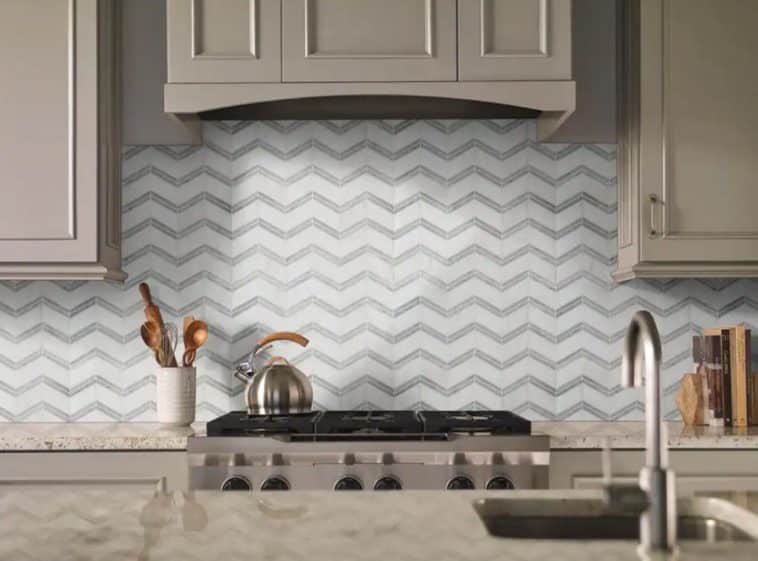 Chevron Tile Backsplash (Design Pattern & Materials)