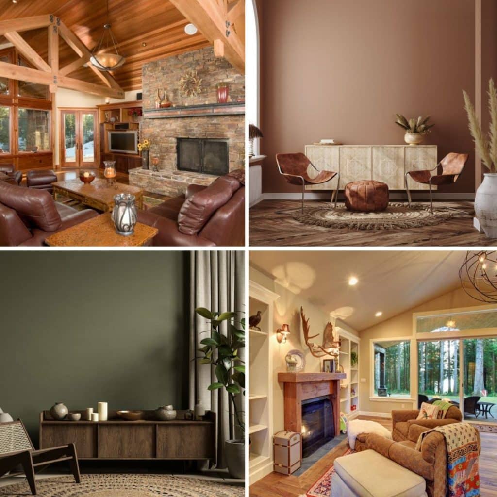39 Charming Rustic Living Room Paint Colors - Rustic Modern Living Room Color Palettes