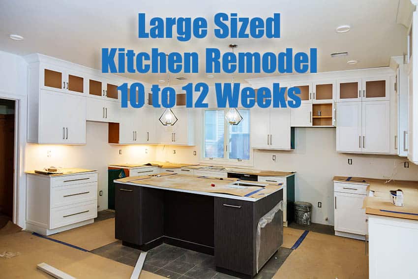 Large size kitchen remodel