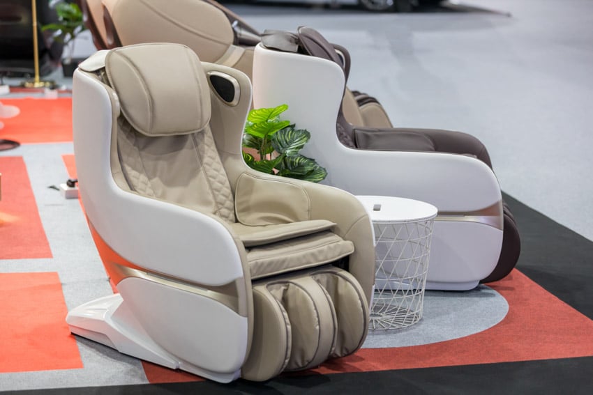 Massage chairs as bean bag alternative for home interiors
