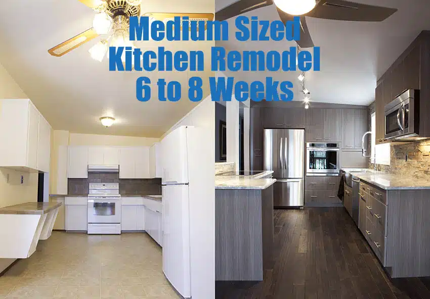Medium sized kitchen remodel