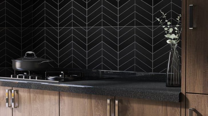 Chevron Tile Backsplash Design Pattern And Materials Designing Idea