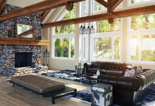 39 Charming Rustic Living Room Paint Colors