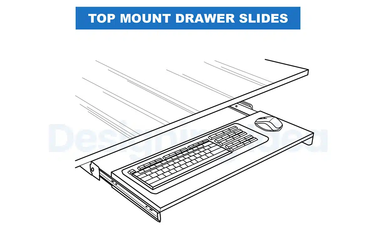 Drawer mounted on top