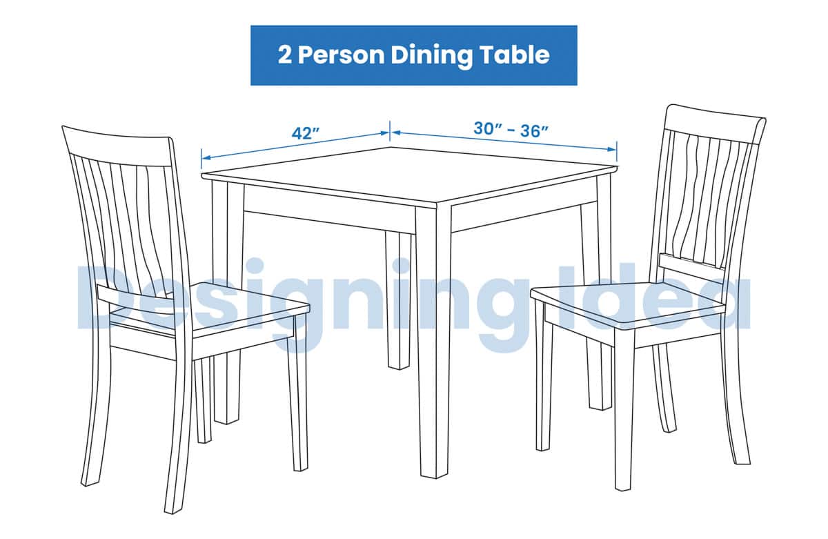 2 Person Rectangle Dining Table
