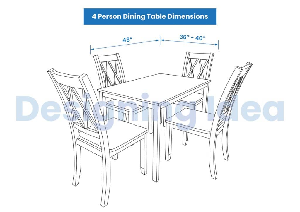Dining Table Dimensions For Different Shapes & Sizes