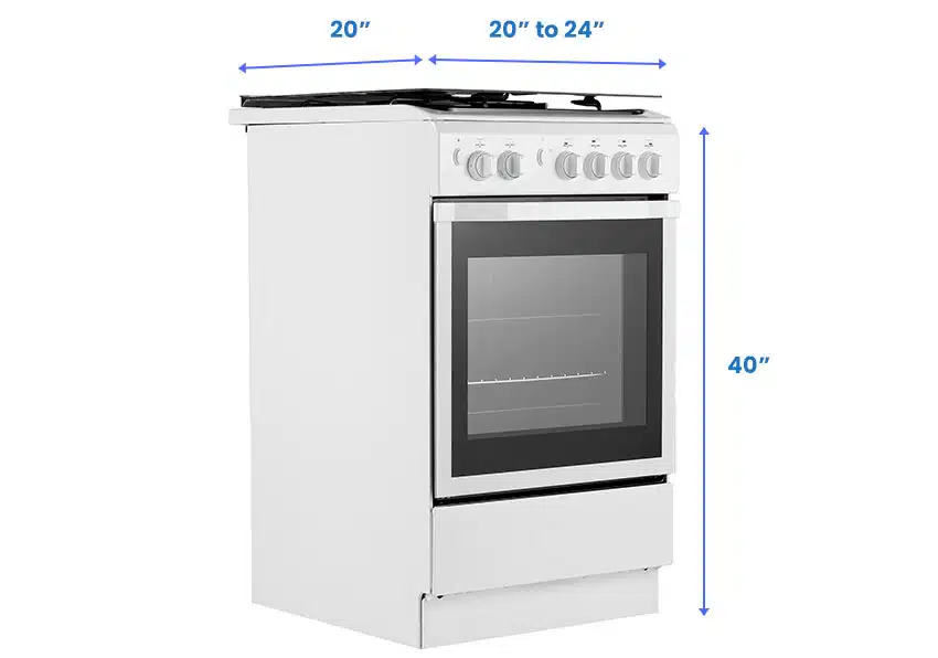 Apartment stove dimensions