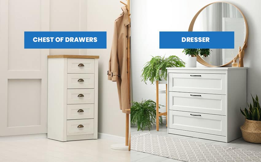 Chest of drawers vs dresser