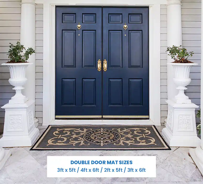 Double door mat sizes