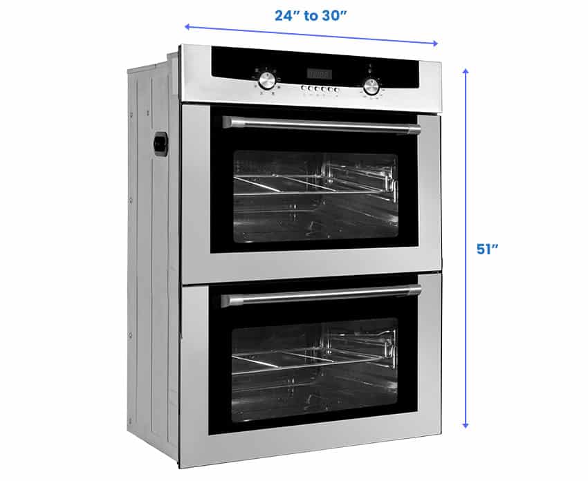 Double wall oven dimensions